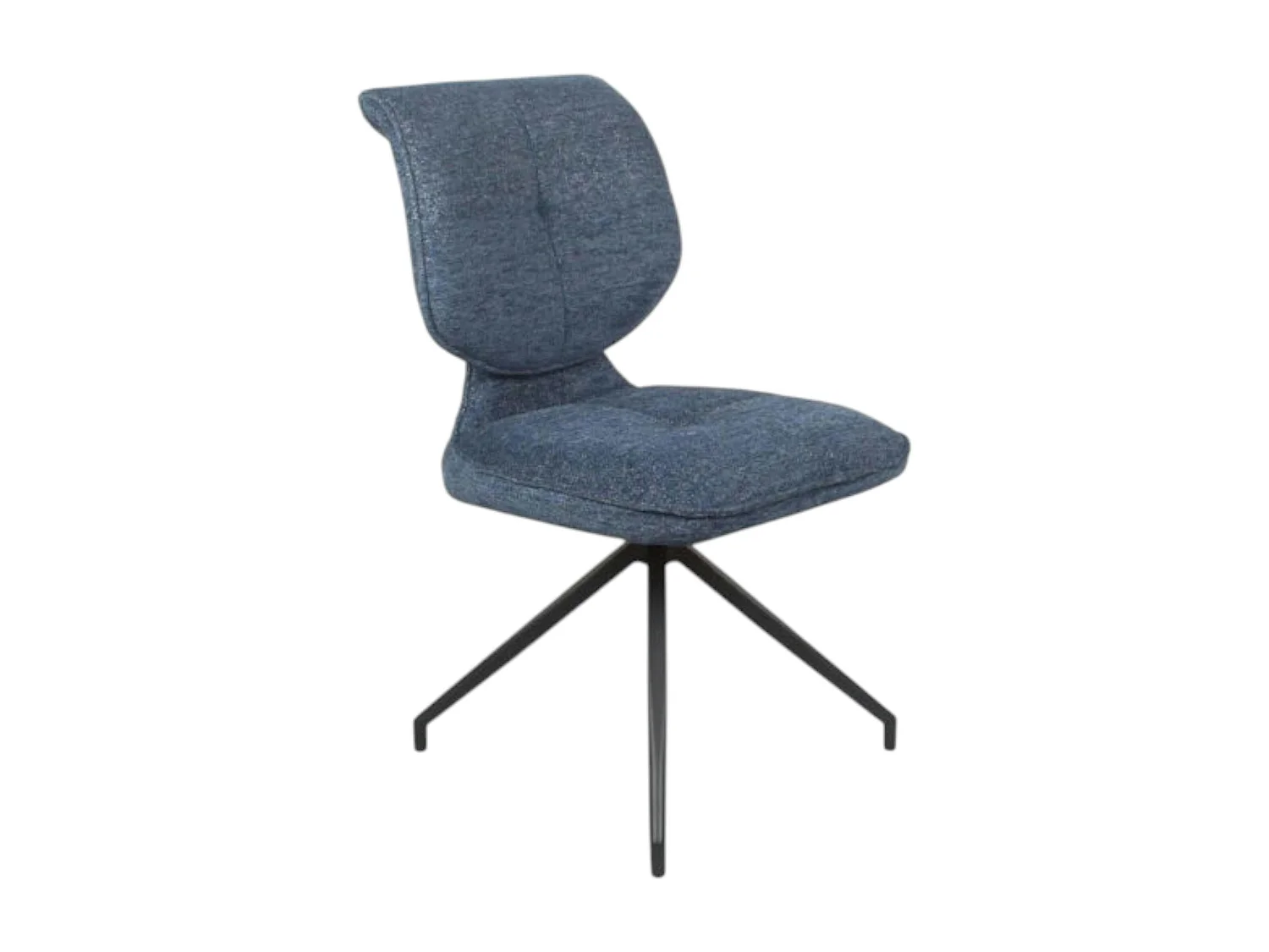 Chaise pivotante bleue dossier double (lot de 2) LIGURIE