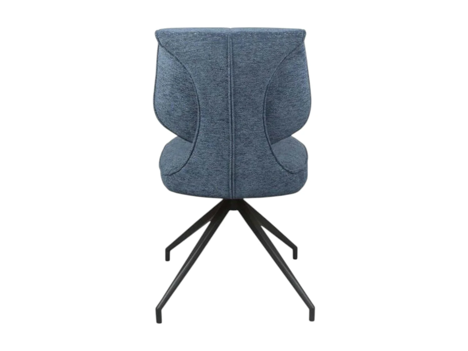 Chaise pivotante bleue dossier double (lot de 2) LIGURIE