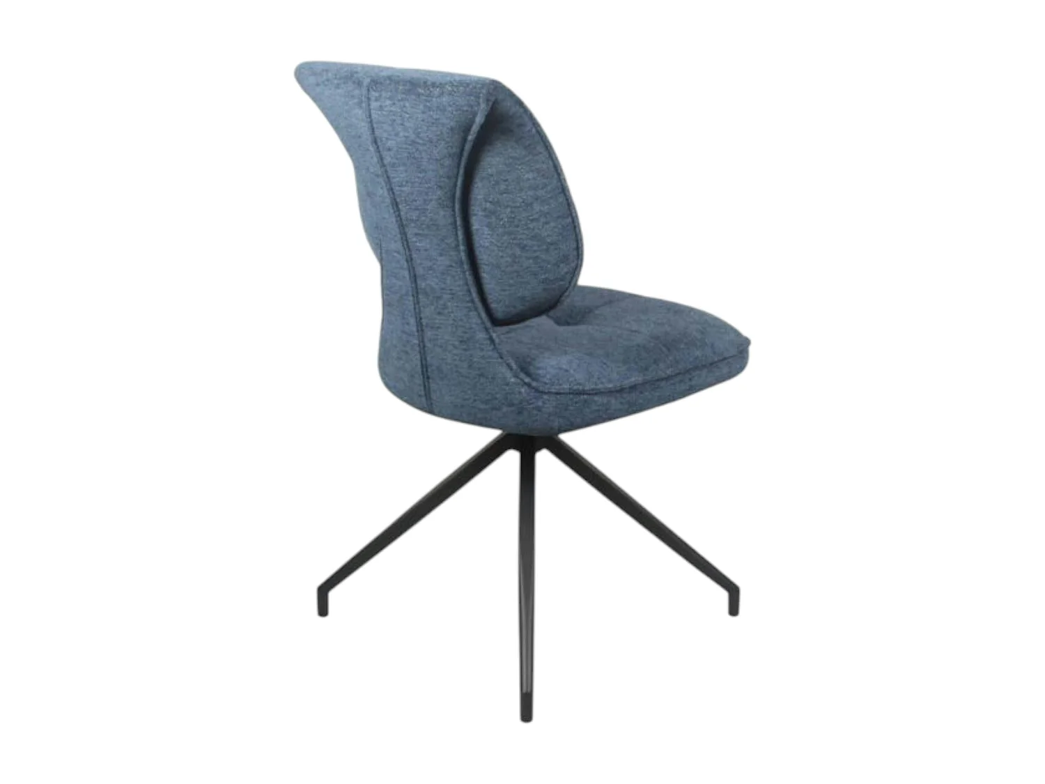 Chaise pivotante bleue dossier double (lot de 2) LIGURIE