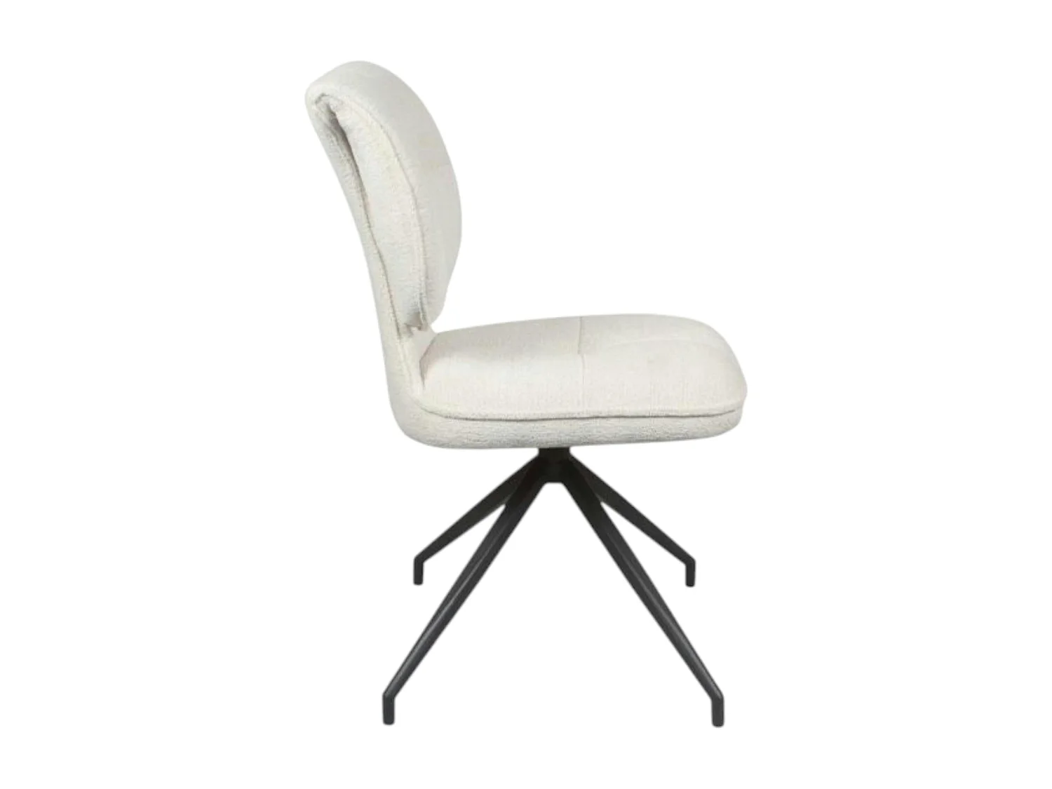 Chaise pivotante écrue dossier double (lot de 2) LIGURIE