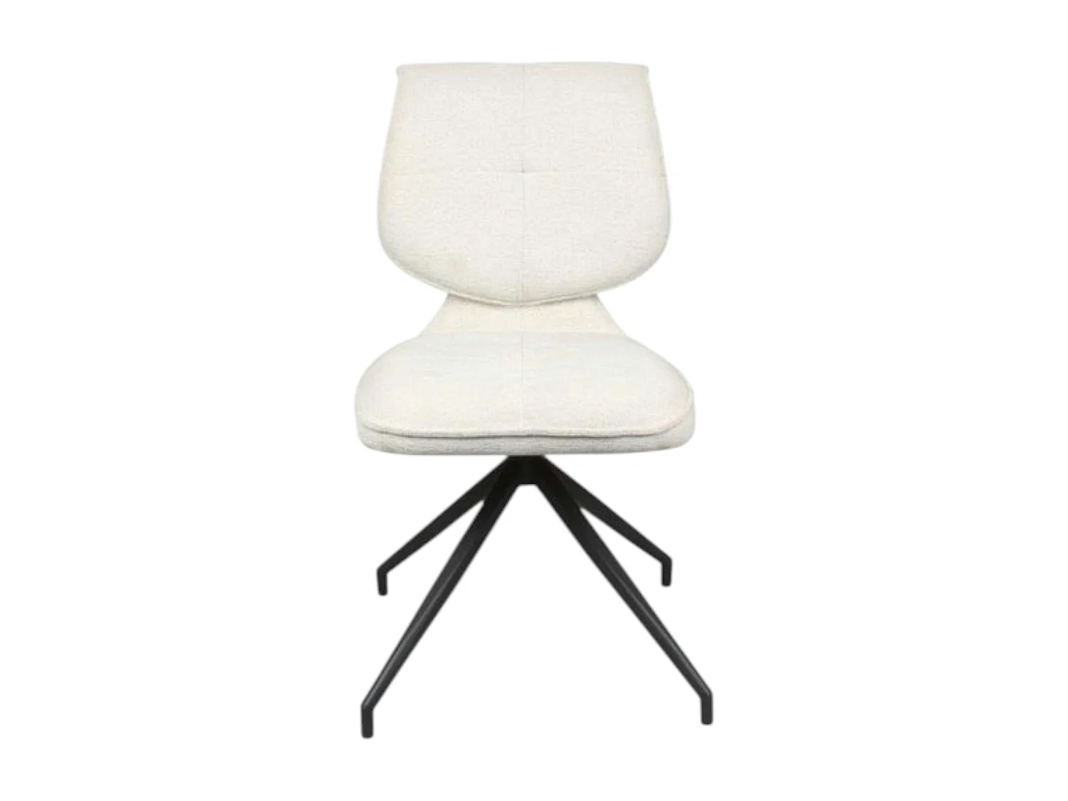 Chaise pivotante écrue dossier double (lot de 2) LIGURIE