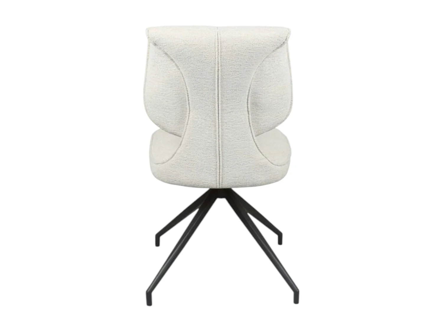 Chaise pivotante écrue dossier double (lot de 2) LIGURIE