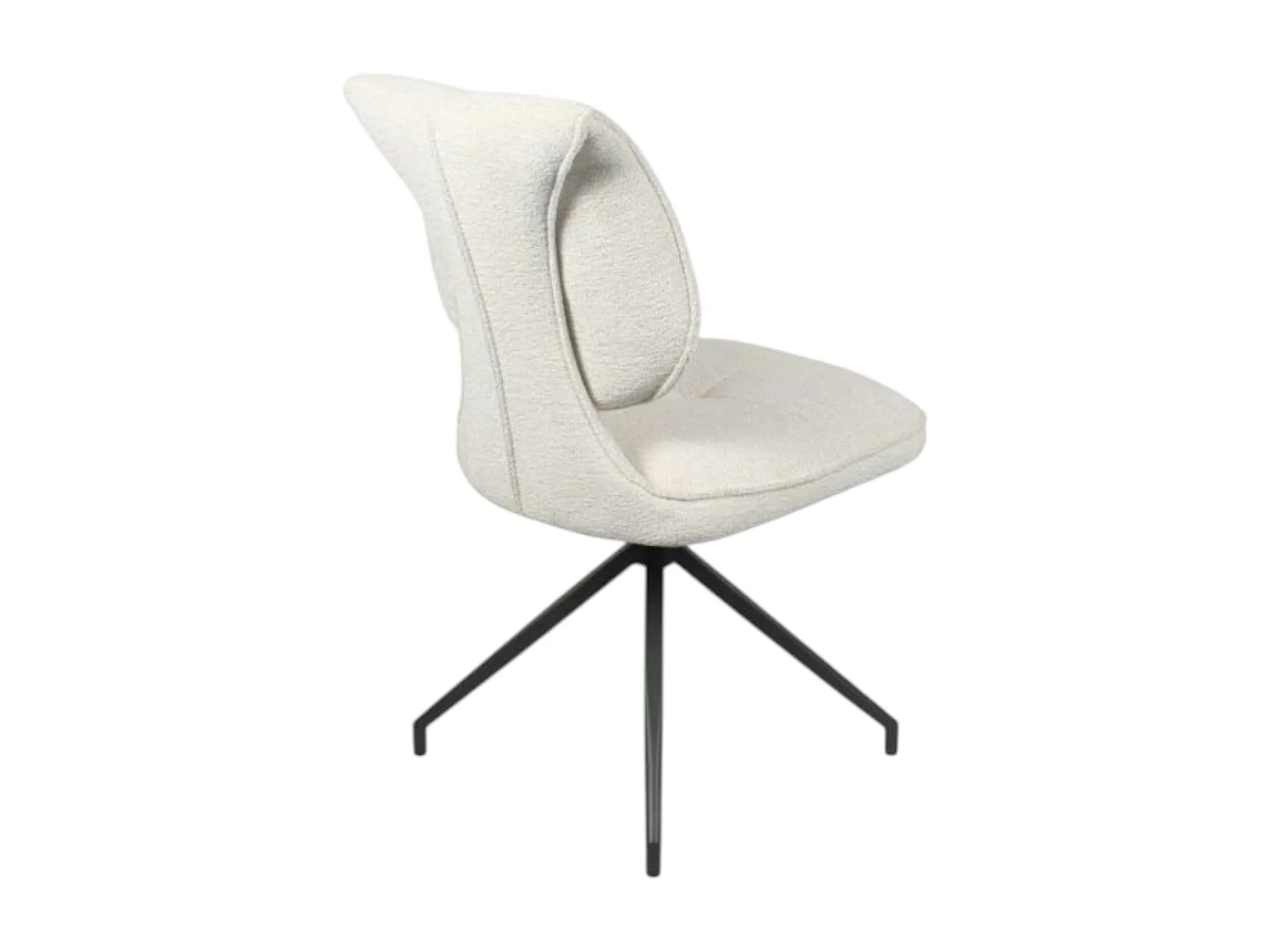 Chaise pivotante écrue dossier double (lot de 2) LIGURIE