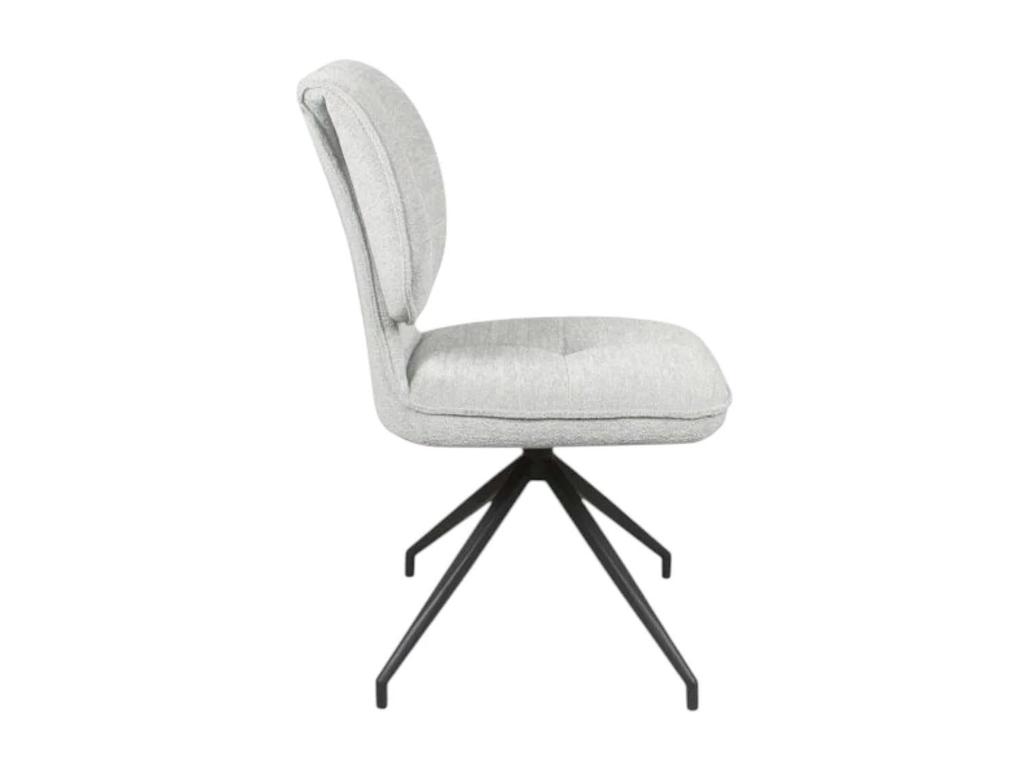 Chaise pivotante grise dossier double (lot de 2) LIGURIE