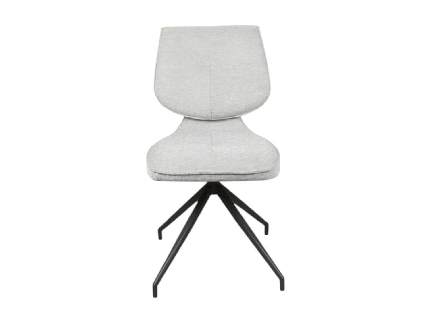 Chaise pivotante grise dossier double (lot de 2) LIGURIE