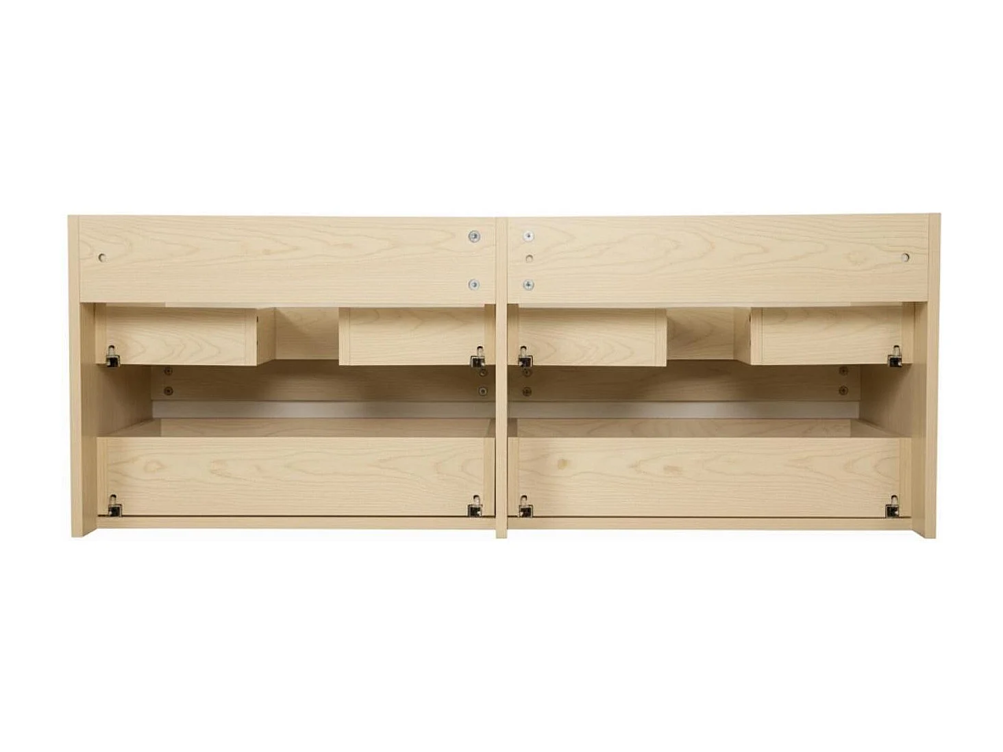 Ensemble double vasque 120cm avec plan céramique, robinets chromés, miroirs et colonne