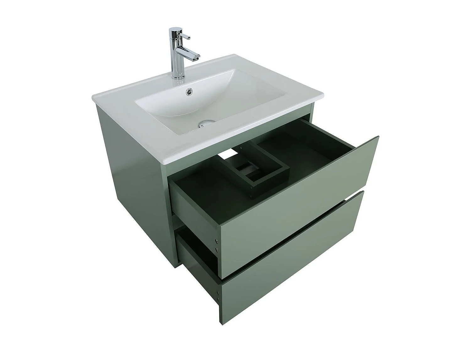 Enkele unit + wastafel + kraan + spiegel SORRENTO