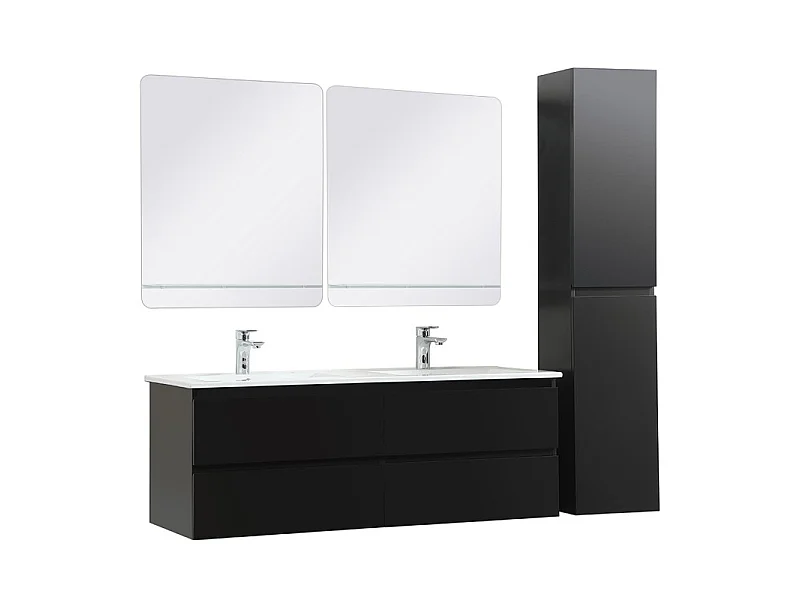 Ensemble meuble double vasque SORRENTO 120cm avec plan céramique