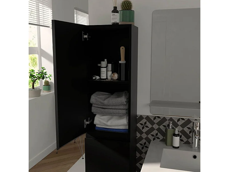 Ensemble meuble double vasque SORRENTO 120cm avec plan céramique