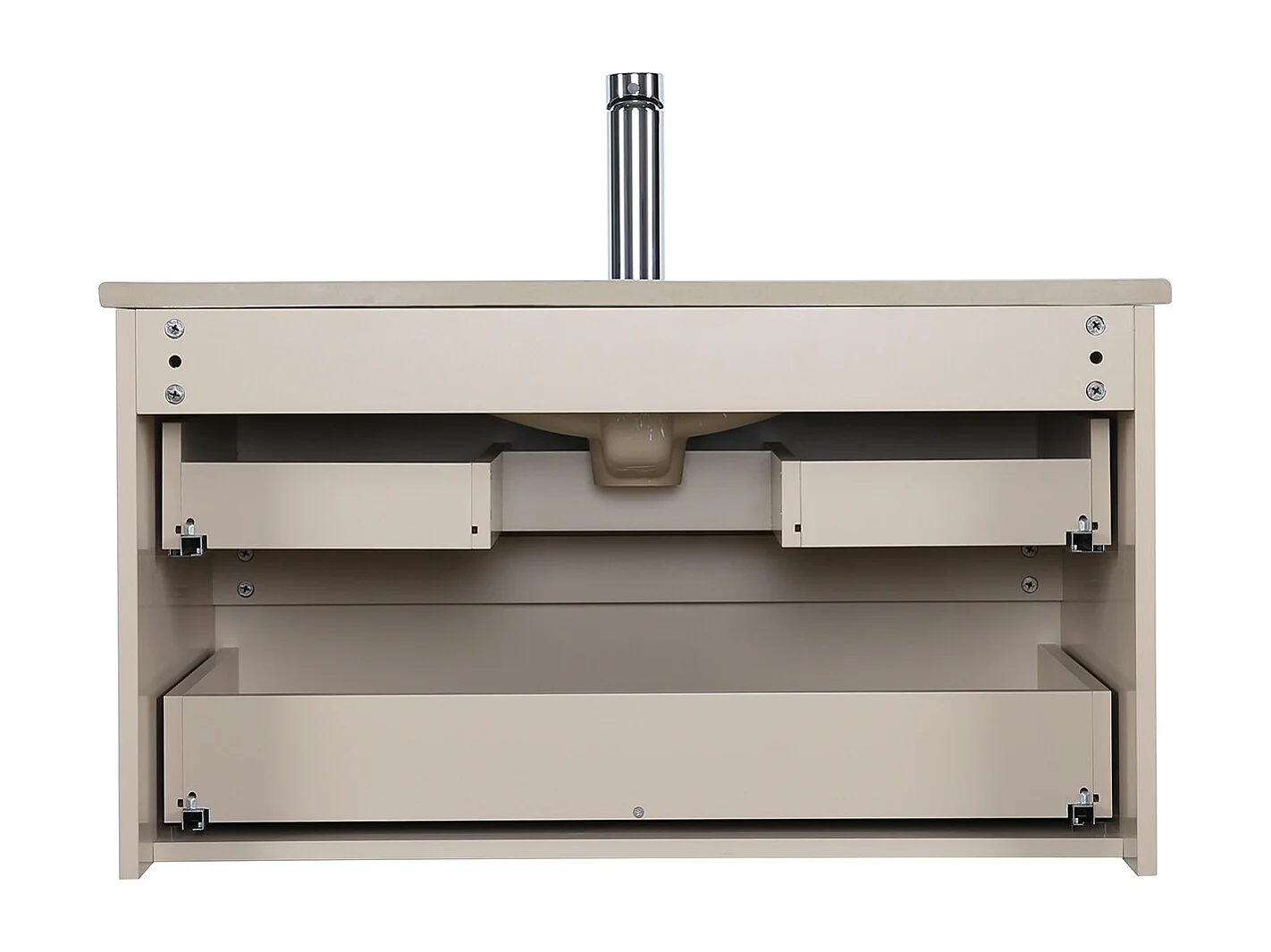 Mueble sencillo + grifería + espejo + columna SORRENTO