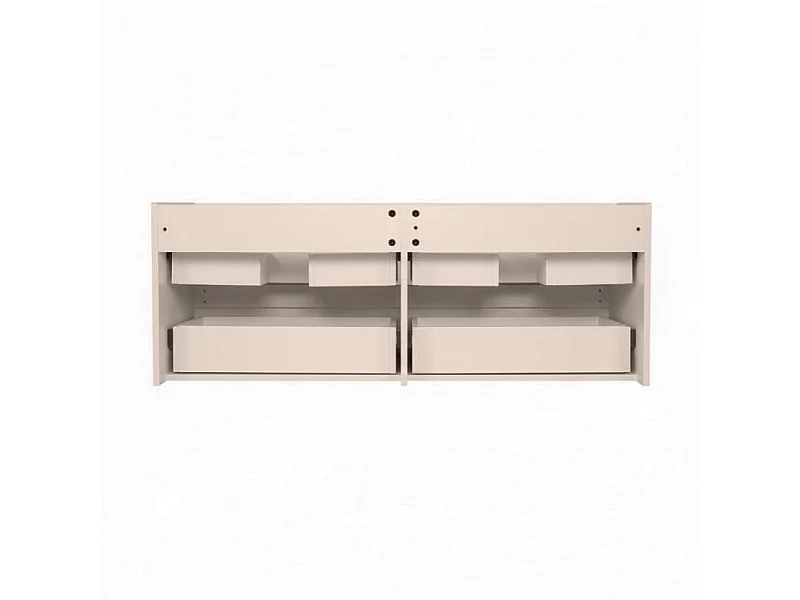 SORRENTO 120 cm Doppelwaschtisch mit Keramikarbeitsplatte