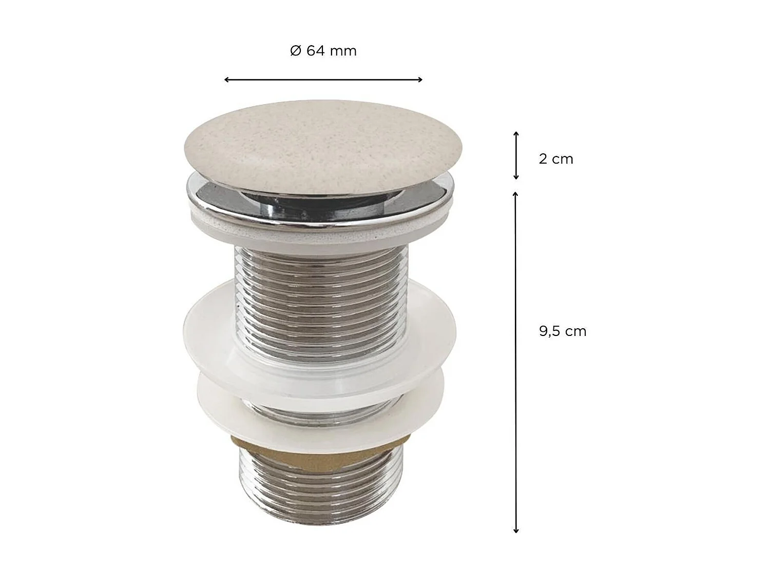 JAMES steengoed klik-klak afvoer