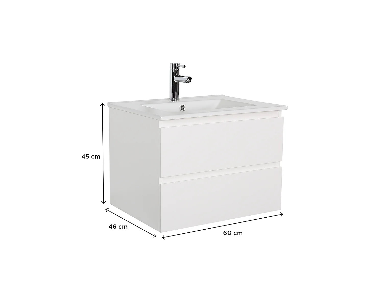 Mueble de lavabo de un solo lavabo SORRENTO