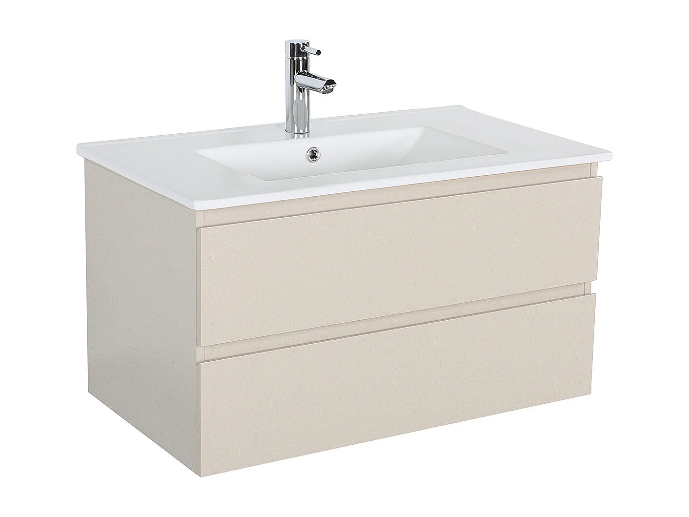Mueble de lavabo individual SORRENTO de 80 cm