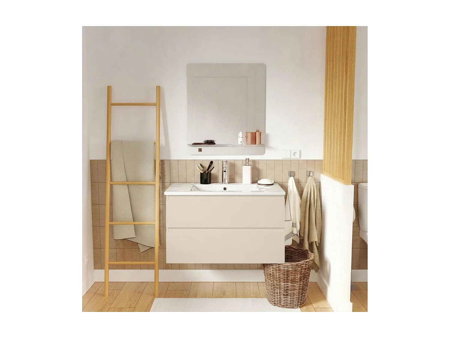 SORRENTO 80 cm enkele spoelbak