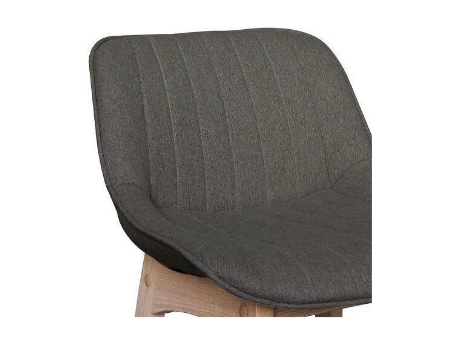 Conjunto de sillas de isla y bar de roble con asiento de tela MELLOW de 65 cm