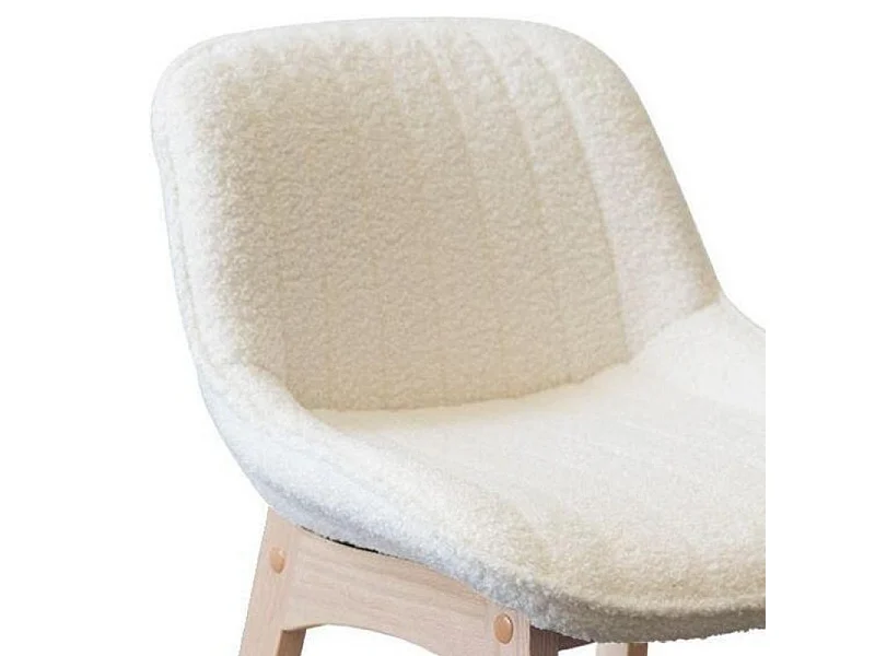 Conjunto cadeiras ilha/bar carvalho tecido MILK 65cm