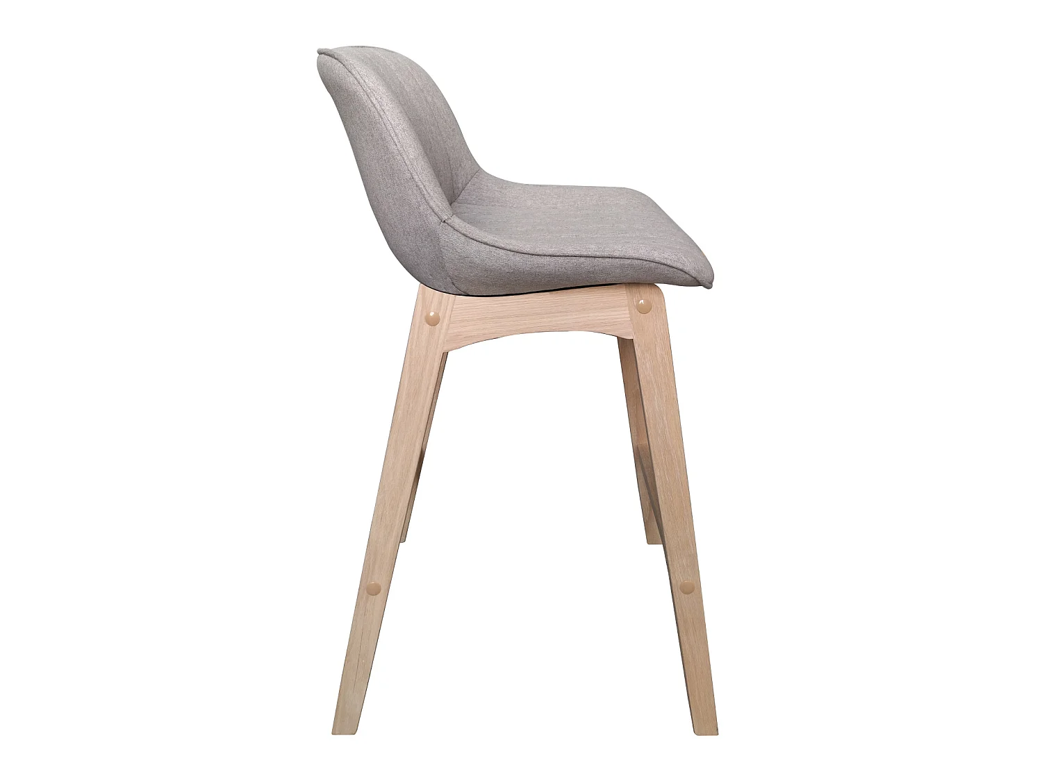 Set aus Insel- und Barstühlen aus Eiche mit 65 cm breitem Sitz aus MELLOW-Stoff