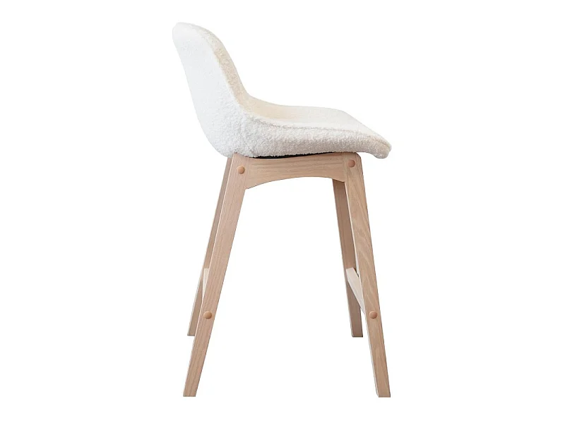 Conjunto cadeiras ilha/bar carvalho tecido MILK 65cm