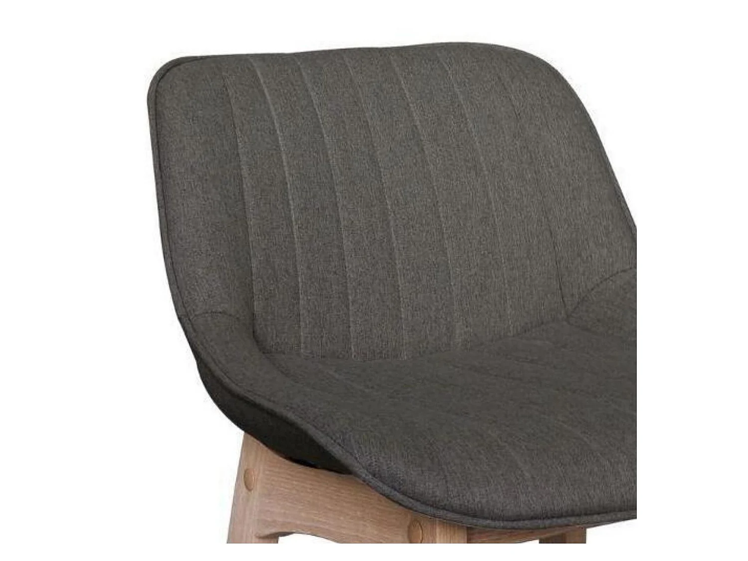 Komplet dębowych krzeseł wyspowych i barowych z siedziskiem z tkaniny MELLOW o szerokości 65 cm