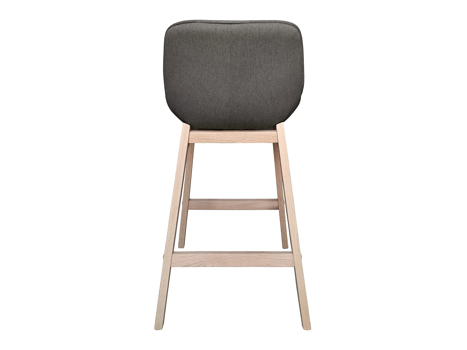 Komplet dębowych krzeseł wyspowych i barowych z siedziskiem z tkaniny MELLOW o szerokości 65 cm