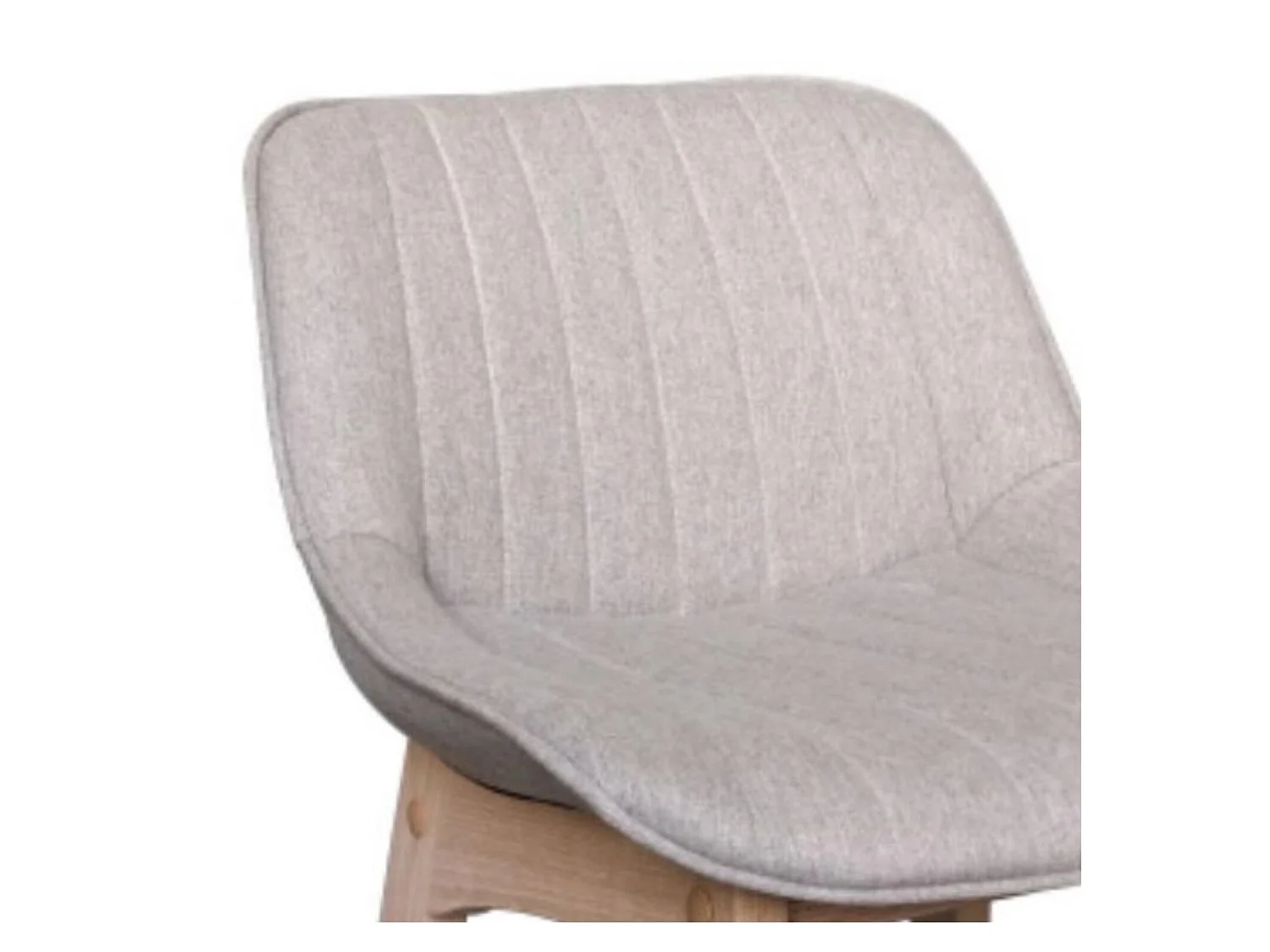 Set aus Insel- und Barstühlen aus Eiche mit 65 cm breitem Sitz aus MELLOW-Stoff