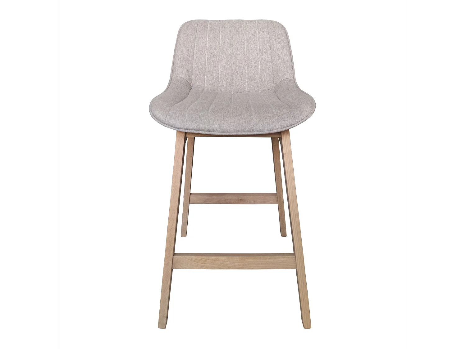 Set aus Insel- und Barstühlen aus Eiche mit 65 cm breitem Sitz aus MELLOW-Stoff