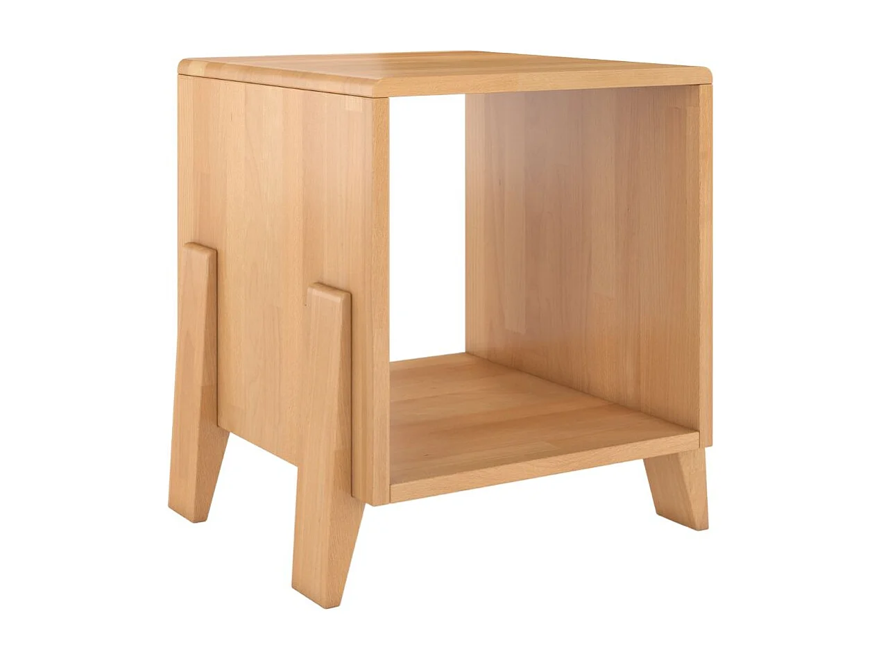 Massivholznachttisch Gdansk, buche - lackiert, naturfarben