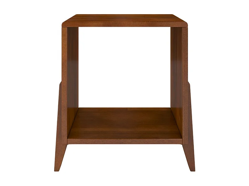 Massivholznachttisch Gdansk, buche - lackiert, nussbaumfarbe