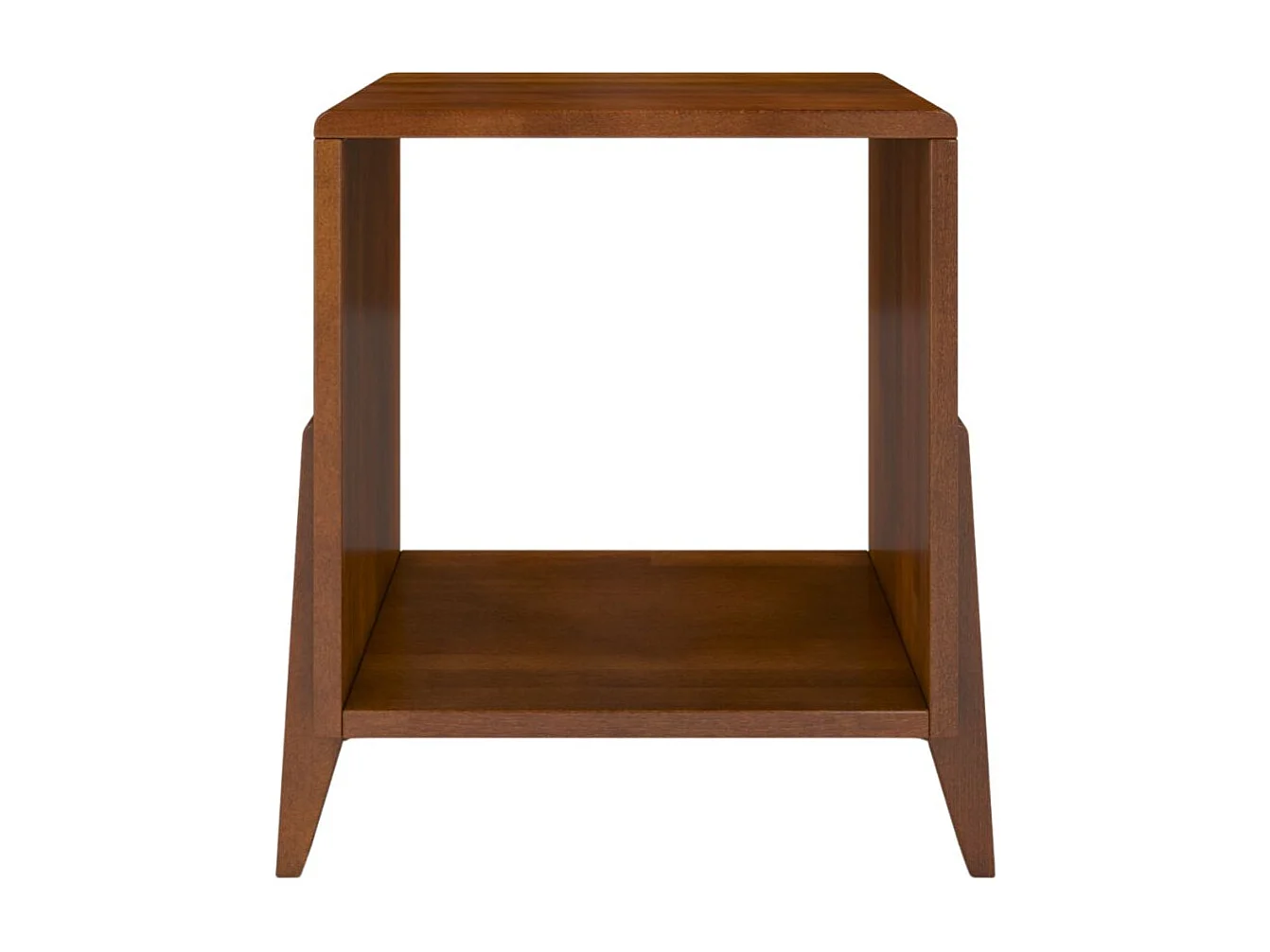 Massivholznachttisch Gdansk, buche - lackiert, nussbaumfarbe