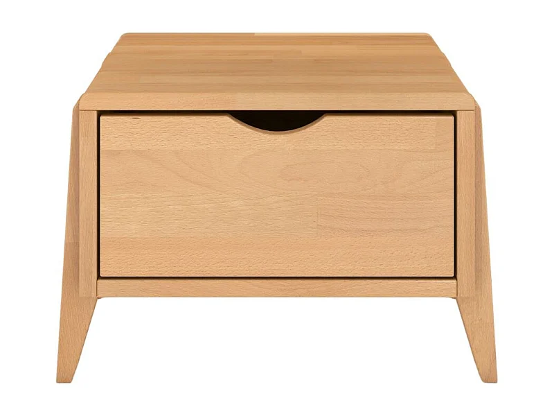 Massivholznachttisch Sopot mit schublade, buche - lackiert, naturfarben