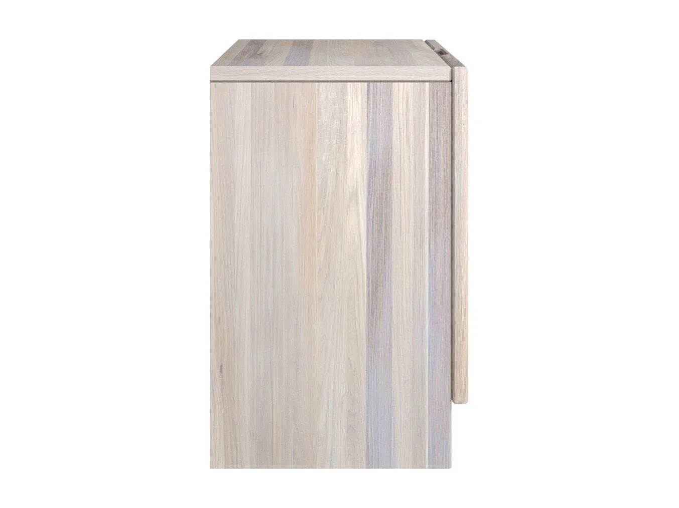 Massivholznachttisch Harmark mit rattan-detail, eiche gebleicht - geölt