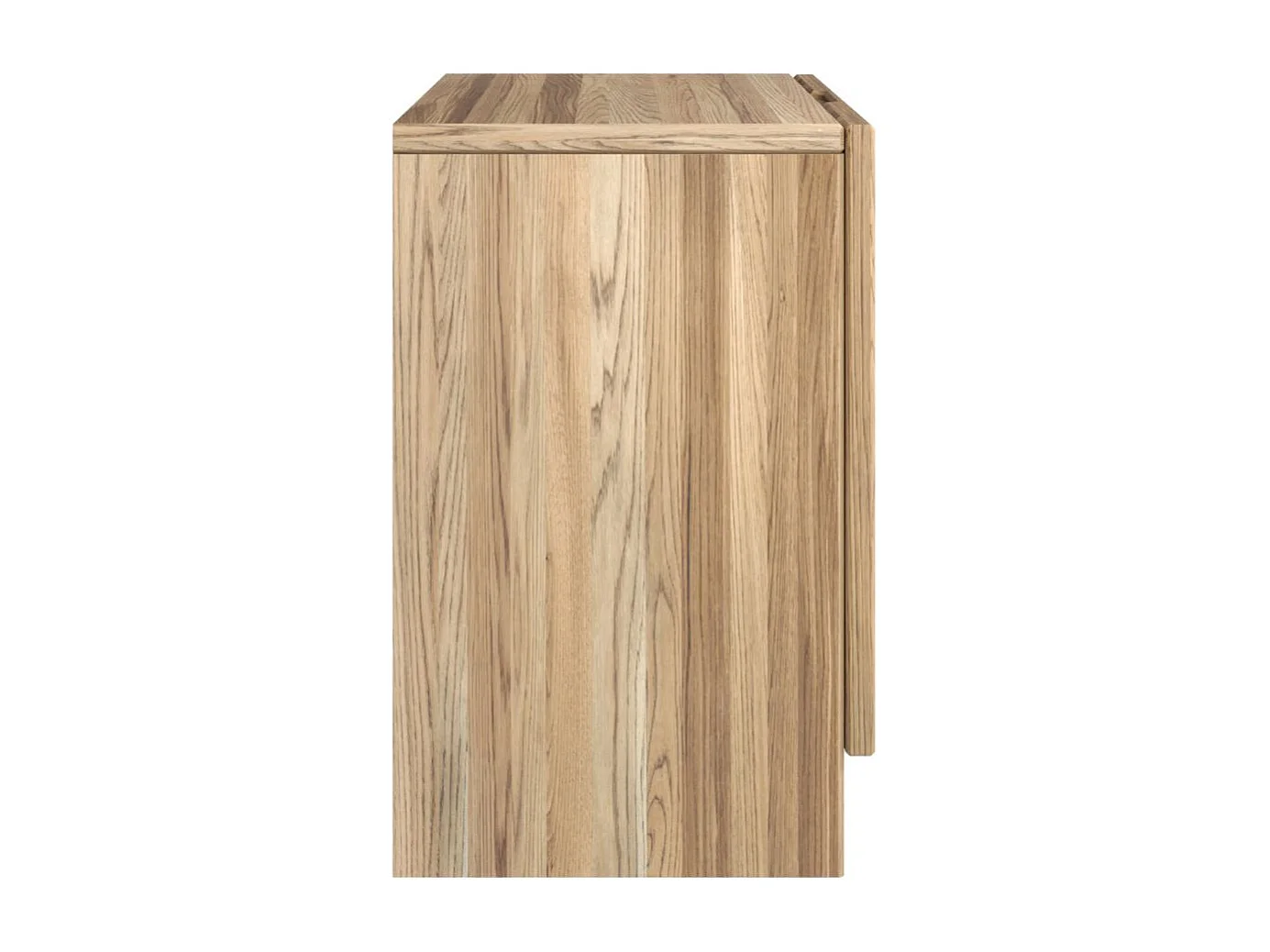 Massivholznachttisch Harmark mit rattan-detail, eiche antik - geölt