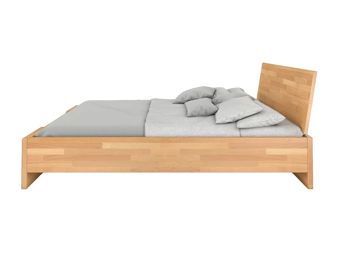 Massivholzbett Hessler, buche - lackiert, naturfarben, 160x200