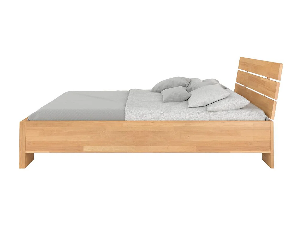 Massivholzbett Arhus, buche - lackiert, naturfarben, 180x200