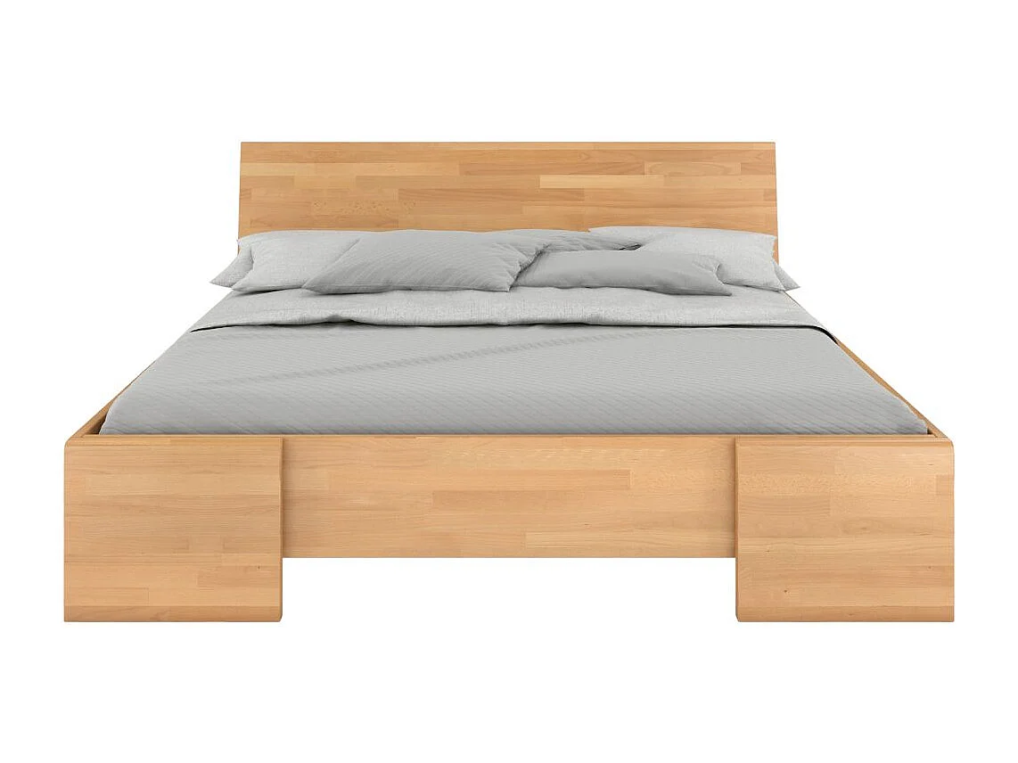 Massivholzbett Hessler, buche - lackiert, naturfarben, 180x200