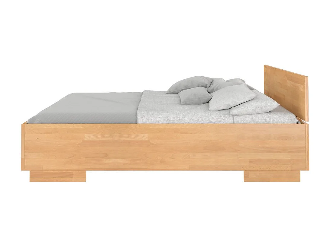 Massivholzbett Bergman, buche - lackiert, naturfarben, 140x200