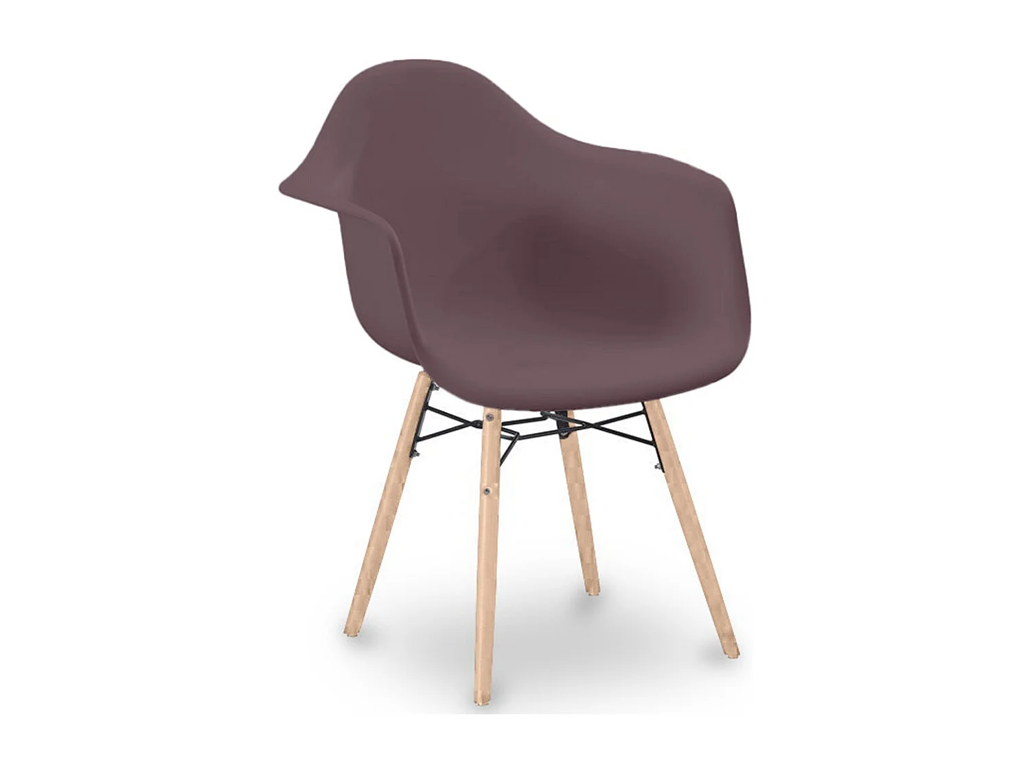 Chaise de Salle à Manger Design Scandinave - Pieds en Bois - Nordika Taupe