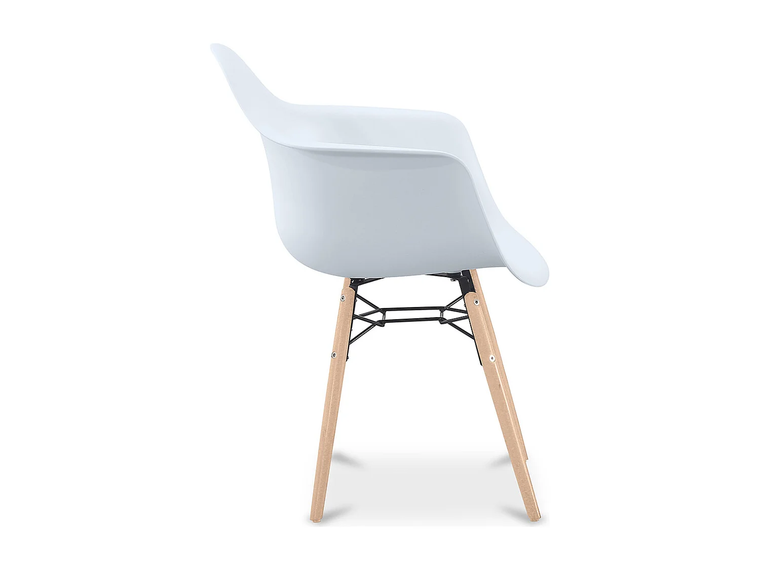 Chaise de Salle à Manger Design Scandinave - Pieds en Bois - Nordika Taupe