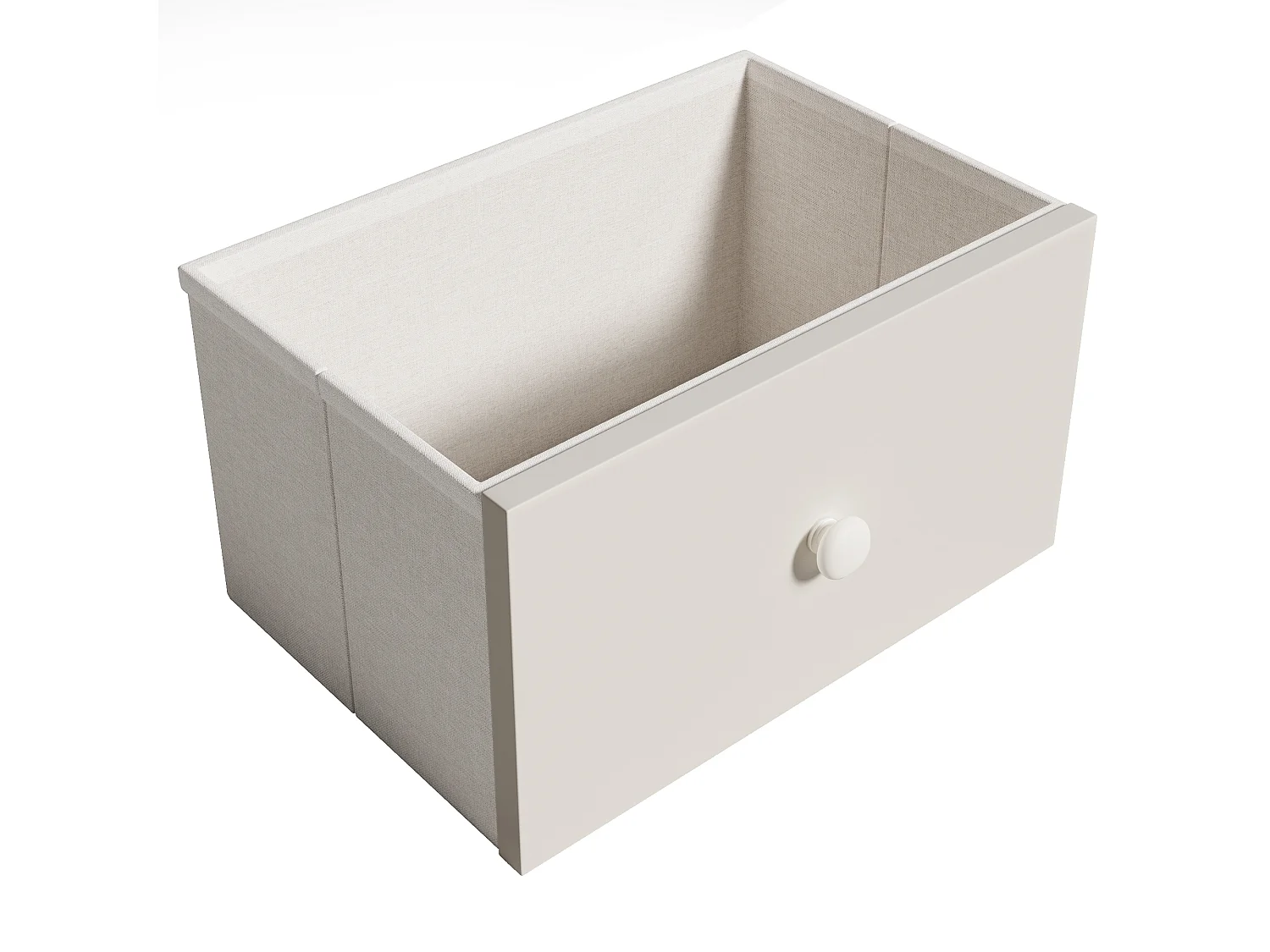 Lit superposé enfant 90x200cm avec 3 tiroirs, 2 portes et veilleuse LED - Blanc