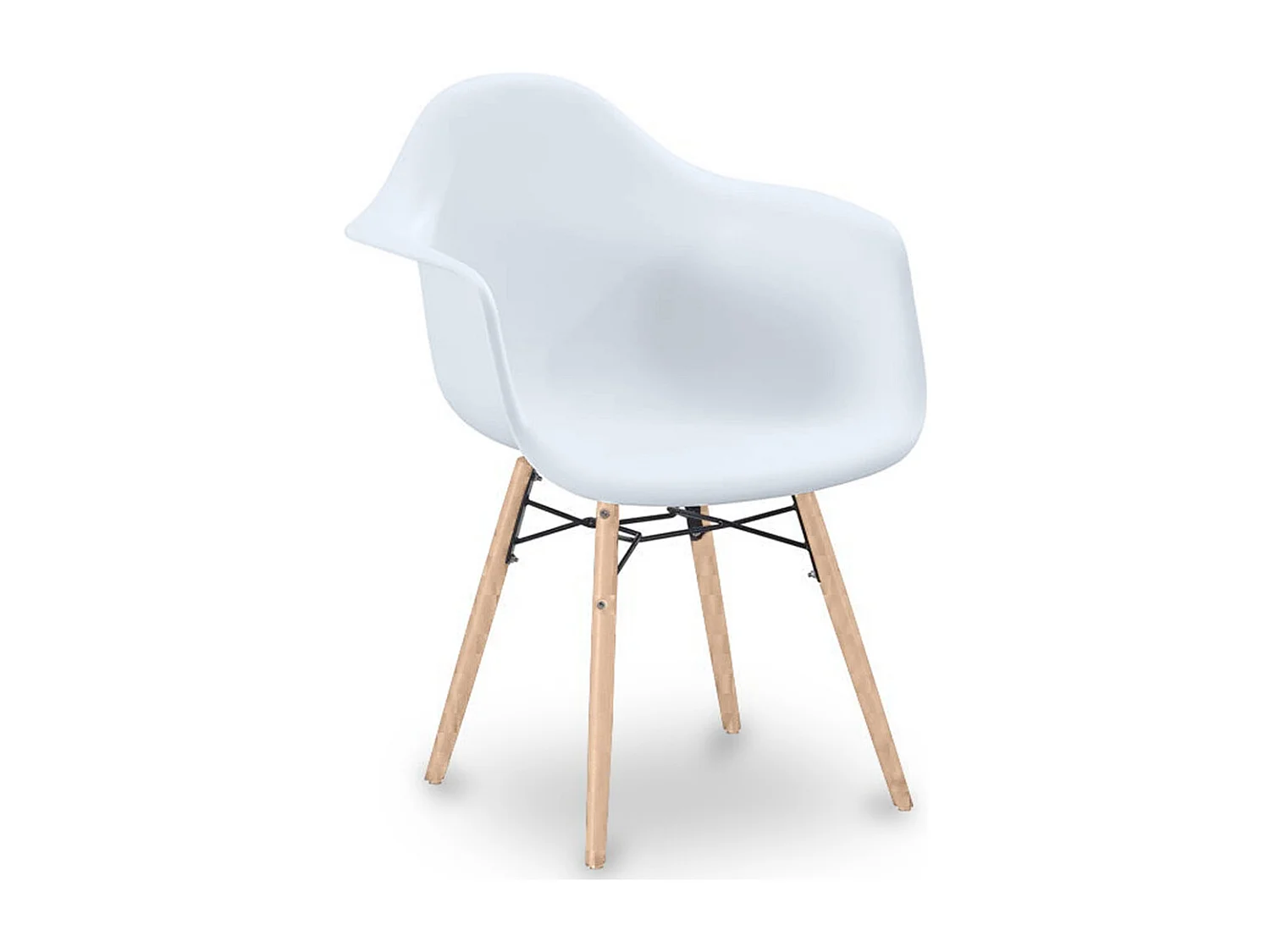 Chaise de Salle à Manger Design Scandinave - Pieds en Bois - Nordika Jaune pâle