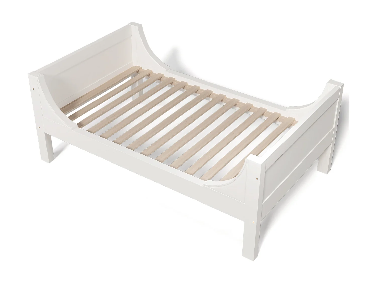 Lit superposé enfant 90x200cm - 1 lit converti en 2 lits simples - Blanc