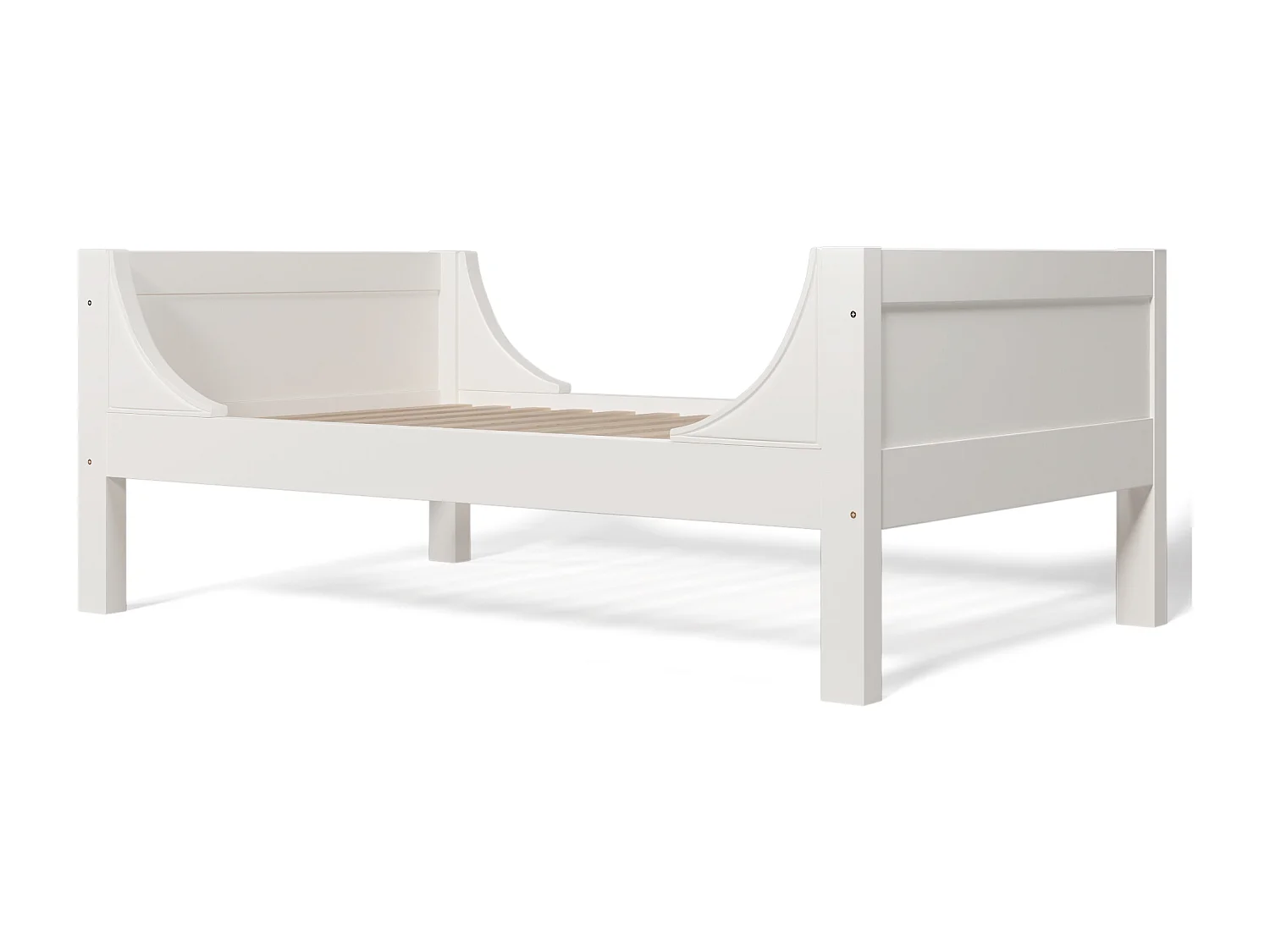 Lit superposé enfant 90x200cm - 1 lit converti en 2 lits simples - Blanc