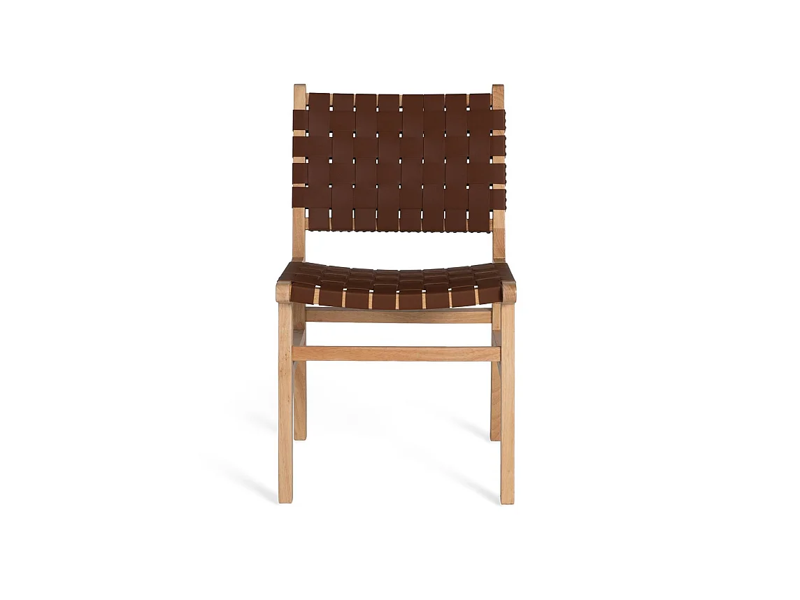 Silla de Madera de Caucho 50 Cm Estilo Contemporáneo-86x50x57