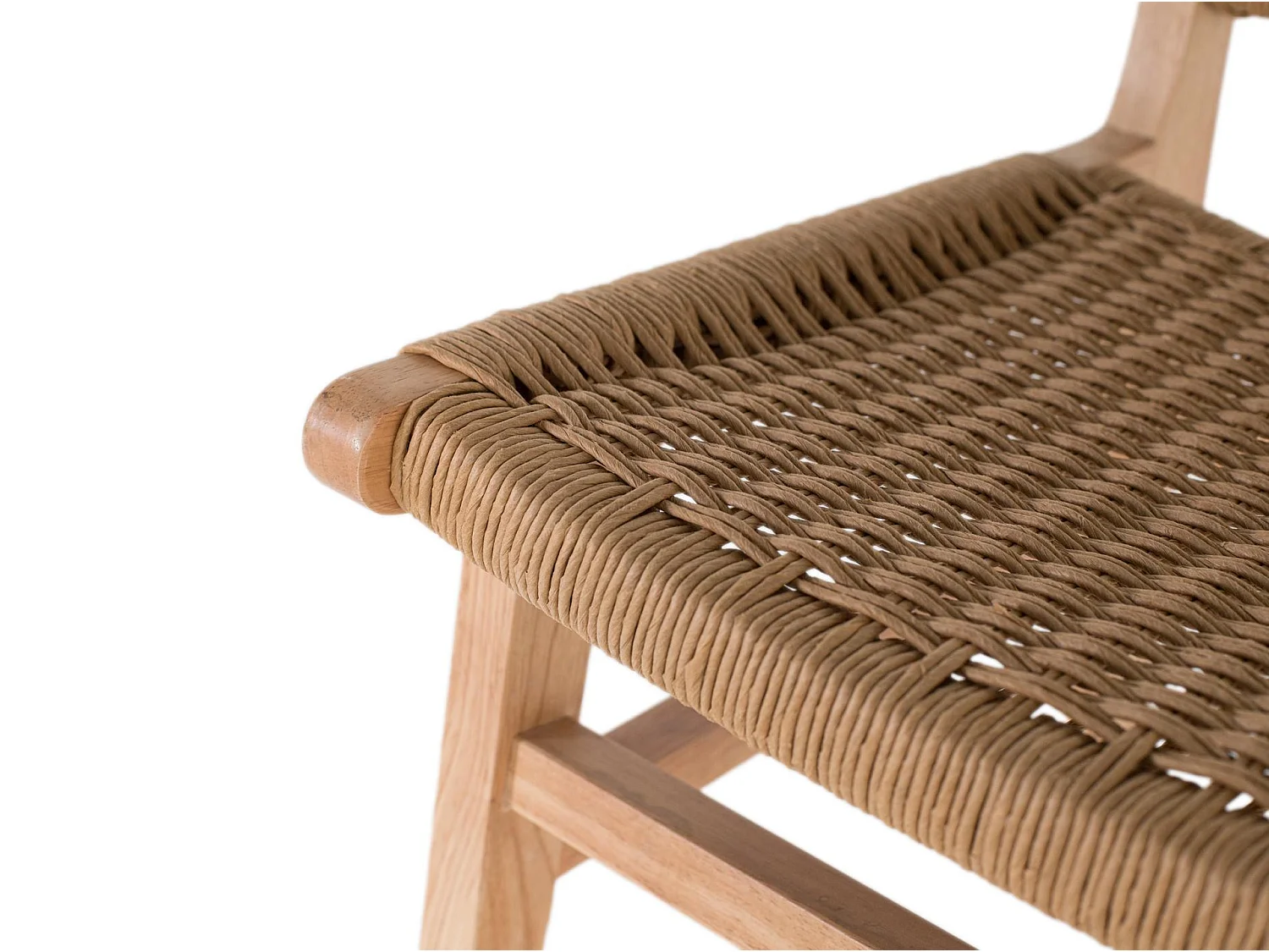 Silla de Madera de Caucho 50 Cm Estilo Contemporáneo-86x50x57