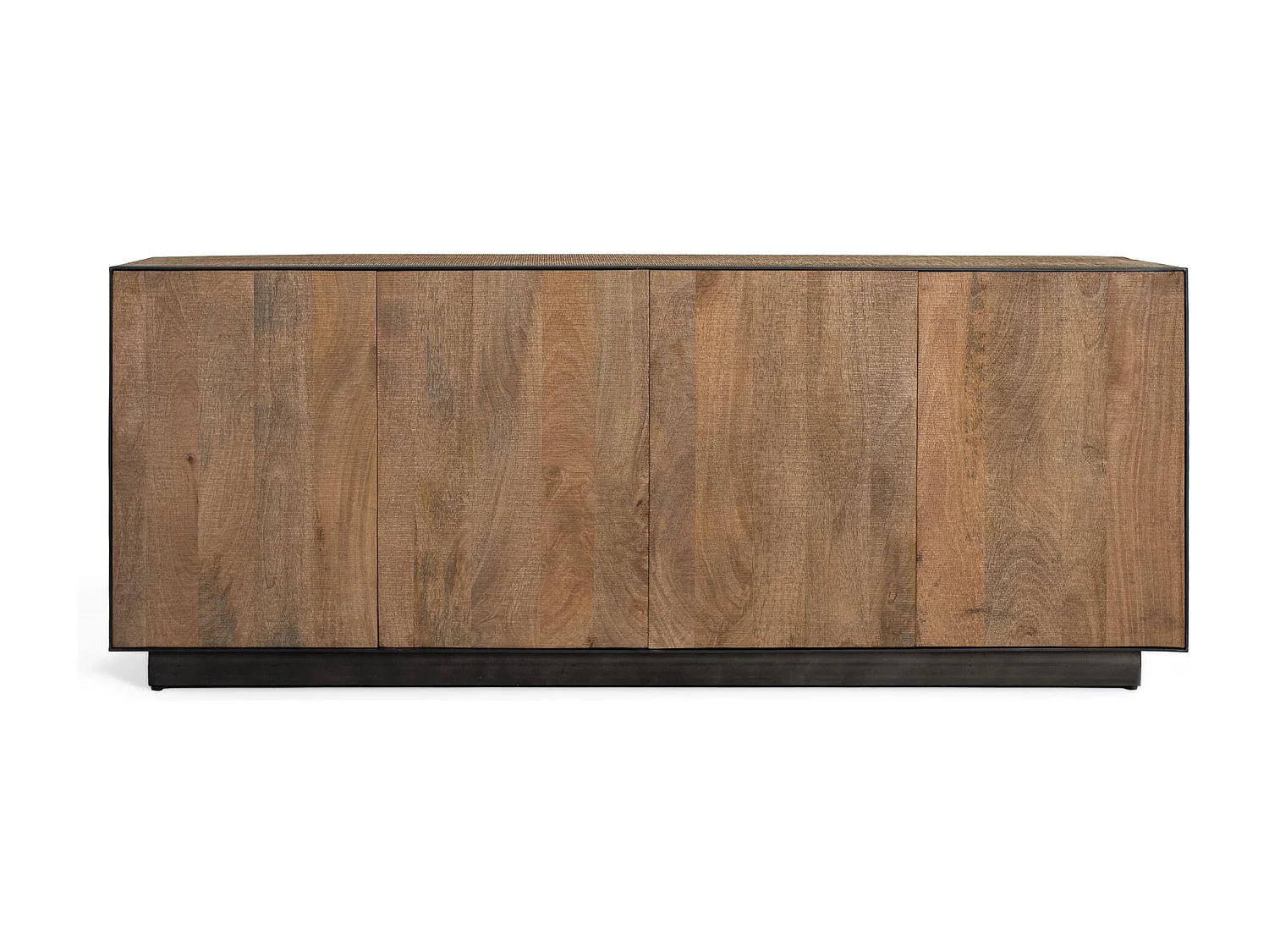 Dressoir met 4 deuren van mangohout, 200 cm