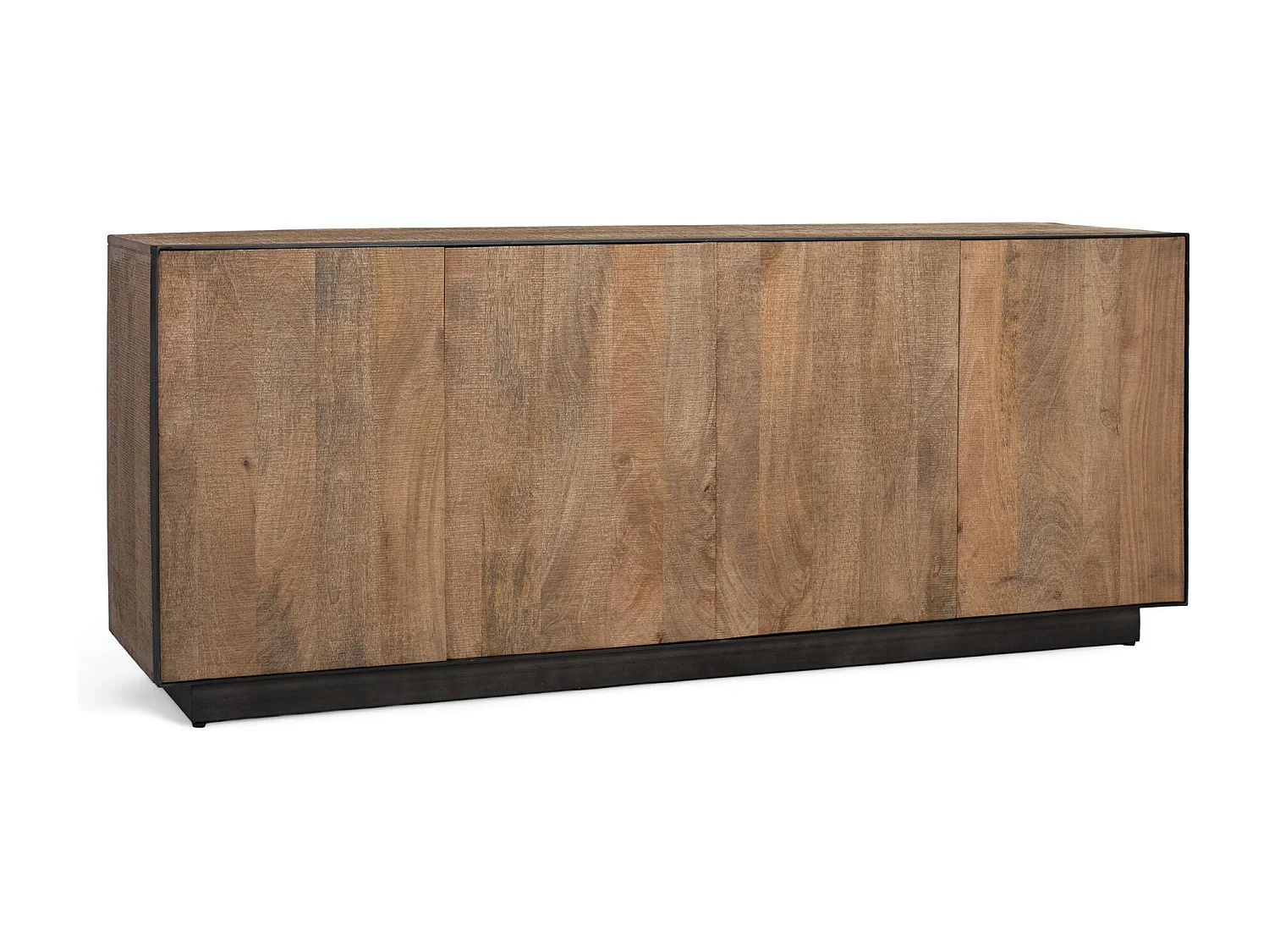 Dressoir met 4 deuren van mangohout, 200 cm