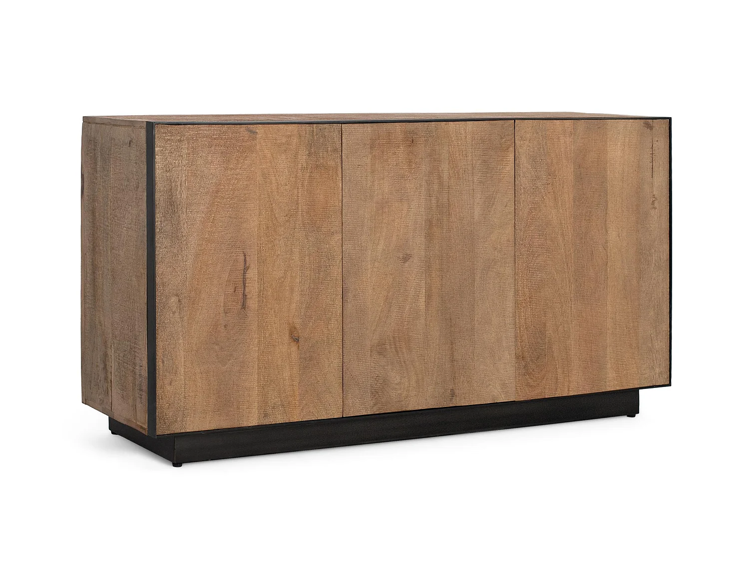 Buffet 3 portes en bois de manguier 150 cm