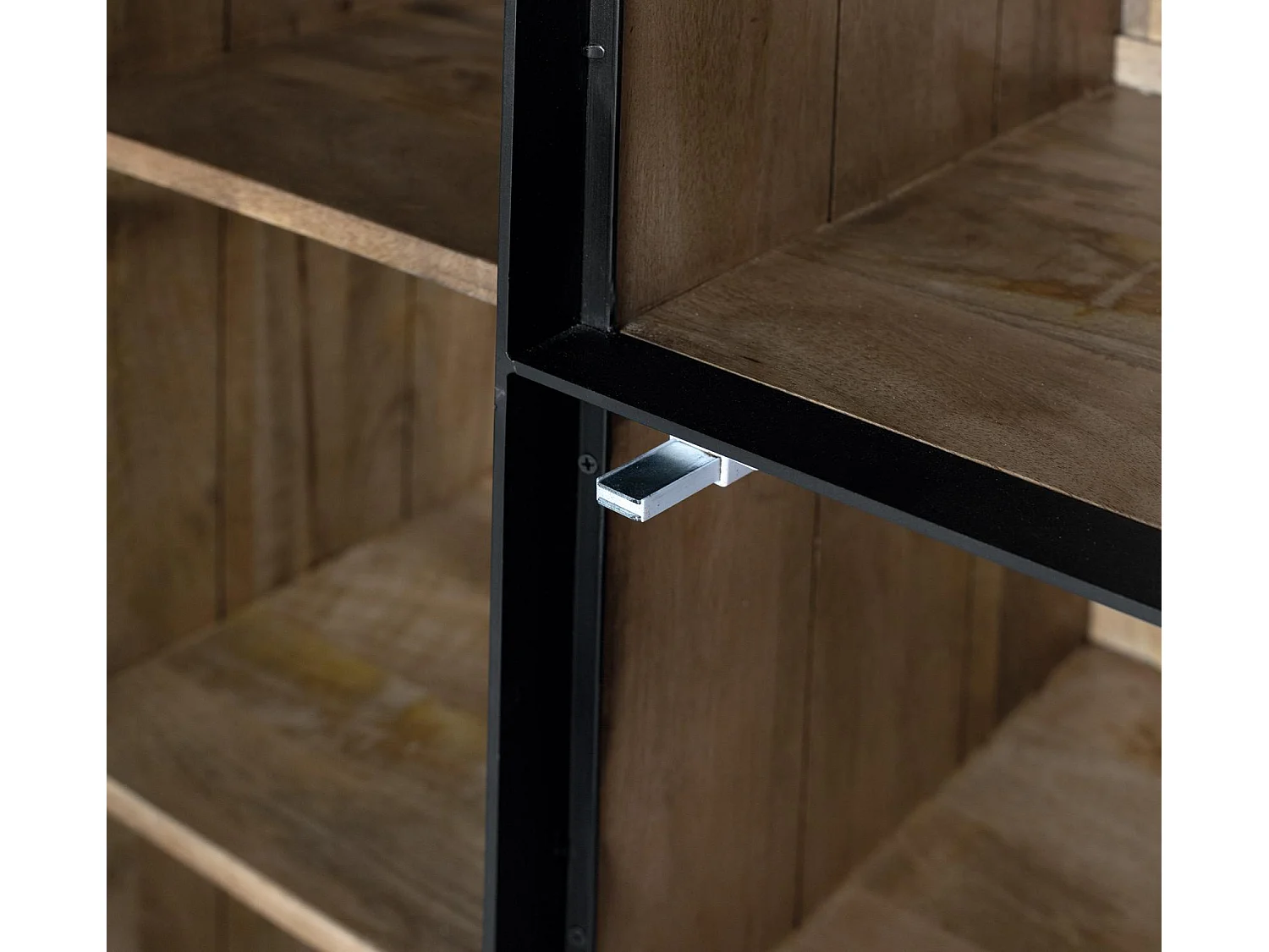 Buffet haut en bois de manguier naturel 190 cm