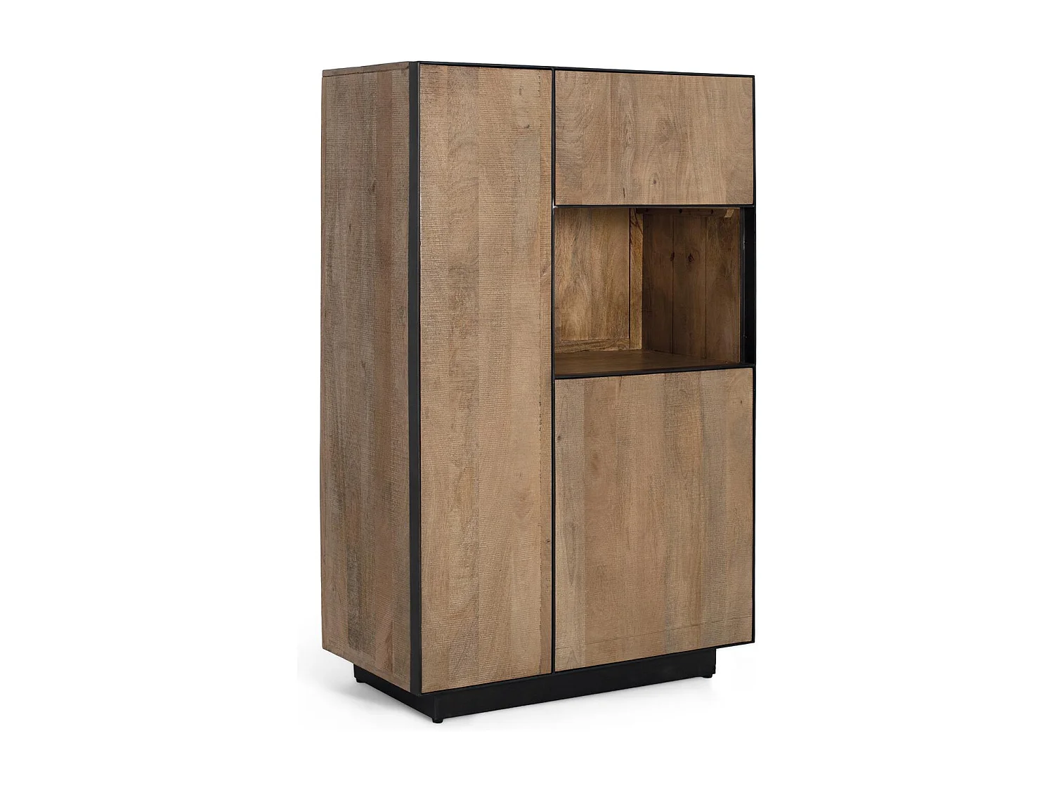 Buffet haut en bois de manguier naturel 190 cm